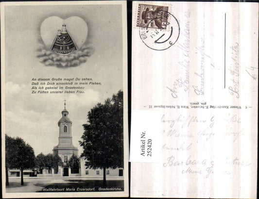 252420,Maria Enzersdorf Gnadenkirche Kirche m. Gnadenbild Spruch Text