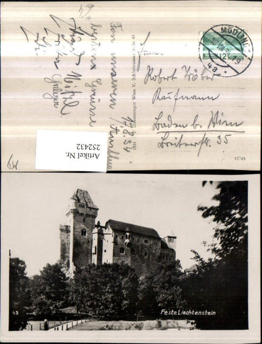 252432,Feste Burg Liechtenstein b. Maria Enzersdorf