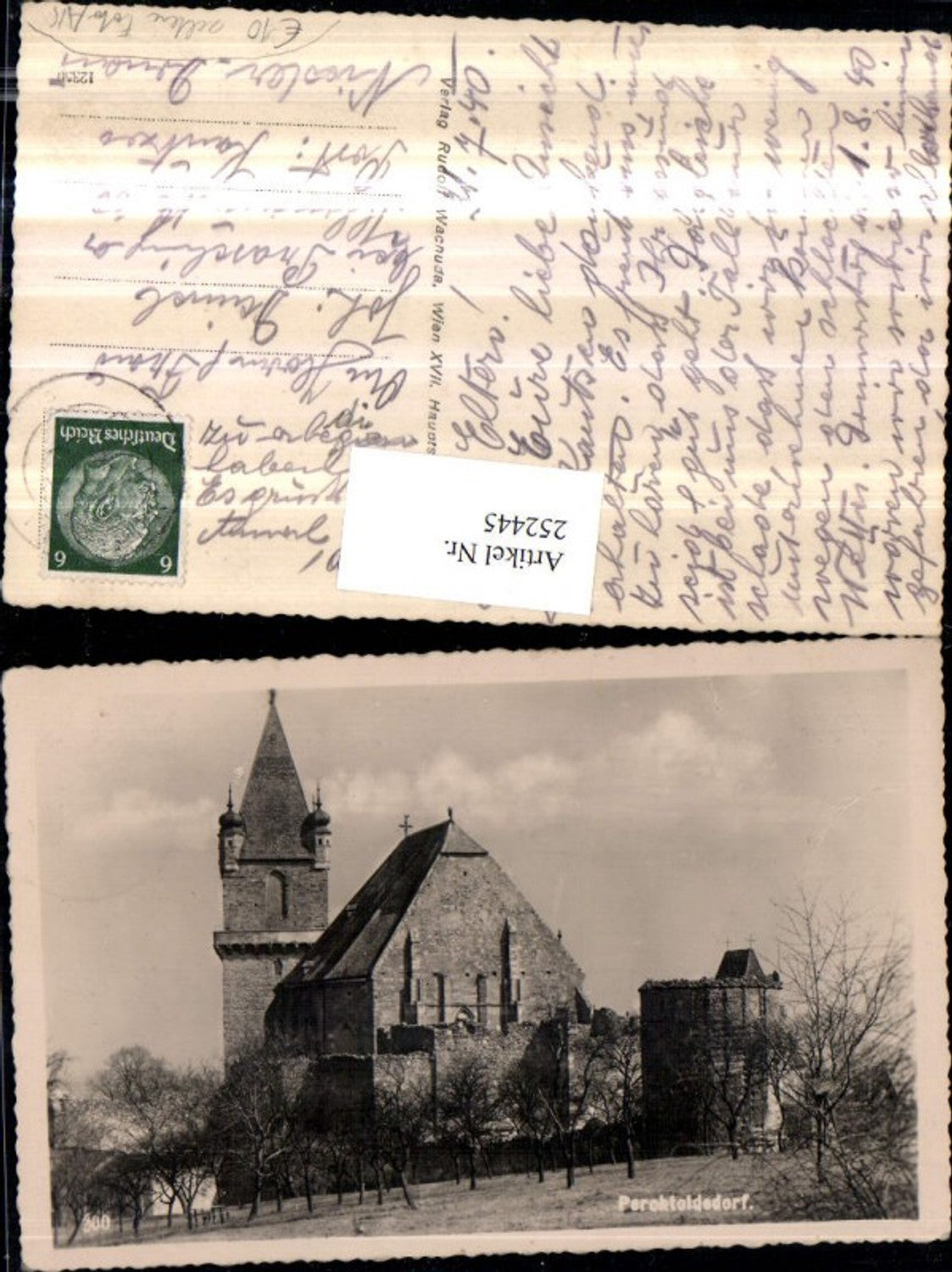 252445,Seltene Foto AK Perchtoldsdorf Kirche