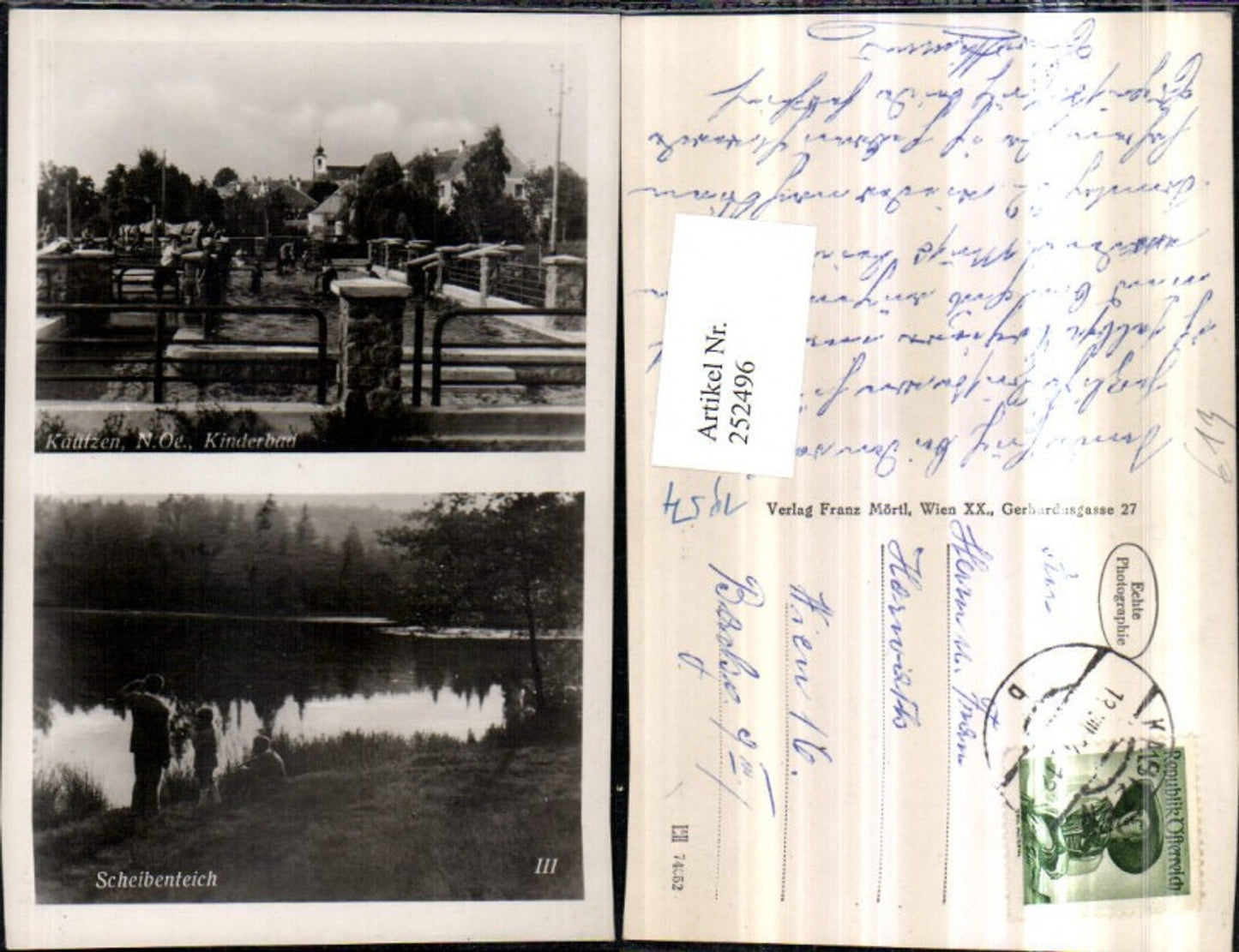 252496,Kautzen Kinderbad Freibad Scheibenteich Partie Mehrbildkarte