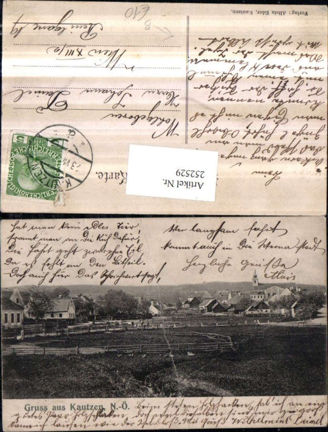 252529,Gruß aus Kautzen Totale Holzzaun