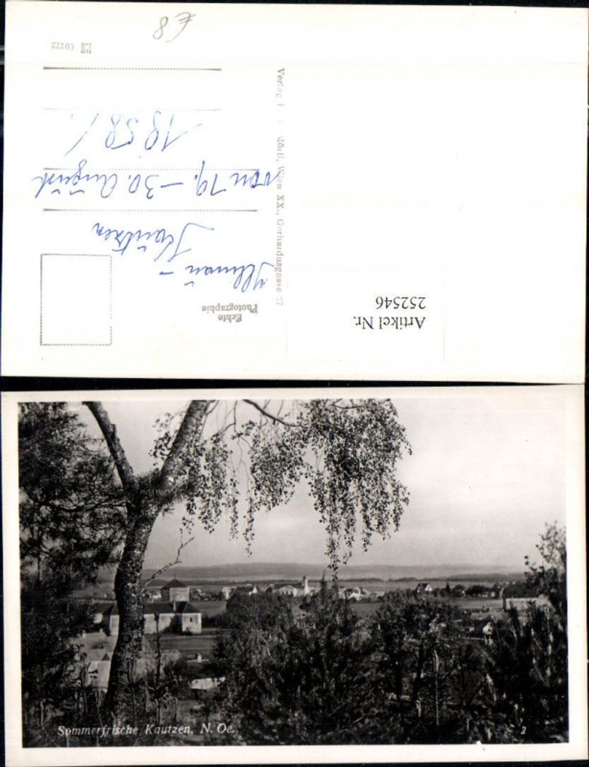 252546,Kautzen Totale Partie Blick auf Kirche