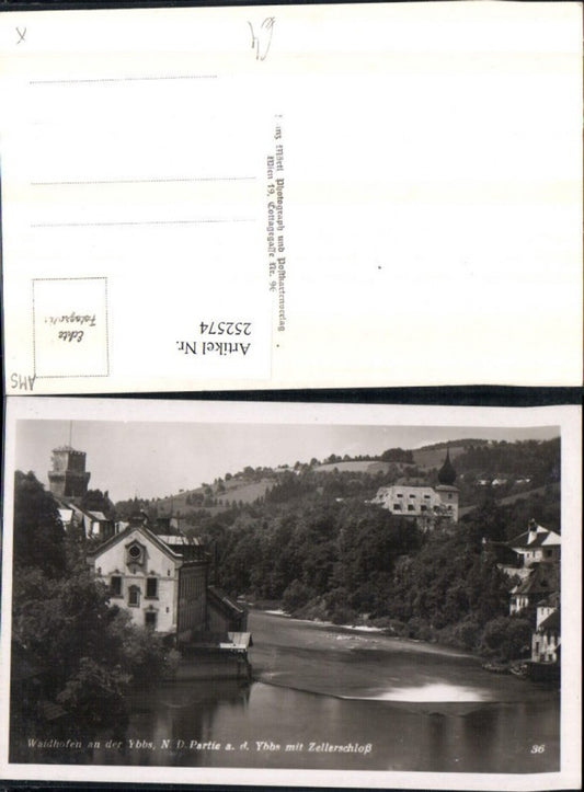 252574,Waidhofen an d. Ybbs Partie an d. Ybbs m. Zellerschloss Schloss