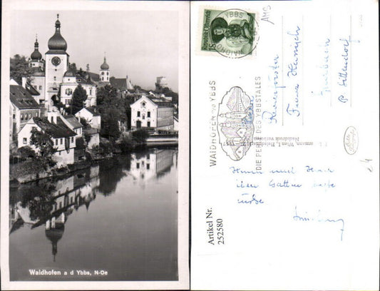 252580,Waidhofen an d. Ybbs Teilansicht Türme Kirche