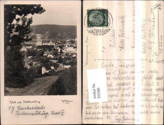252586,Blick auf Klosterneuburg Teilansicht Kirche pub Foto Hubmann 2373
