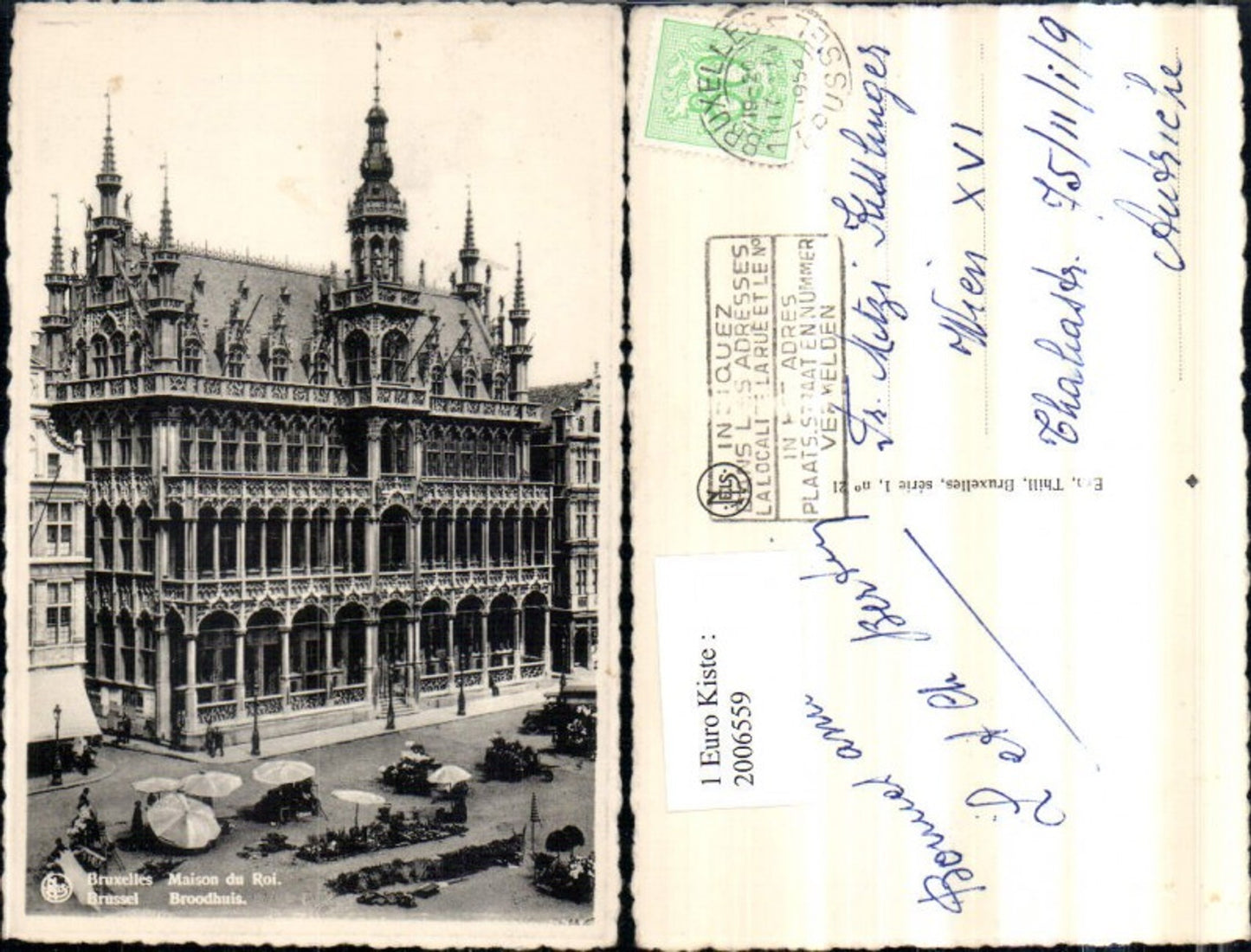 2006559,Bruxelles Brüssel Broodhuis Gebäude Rathaus