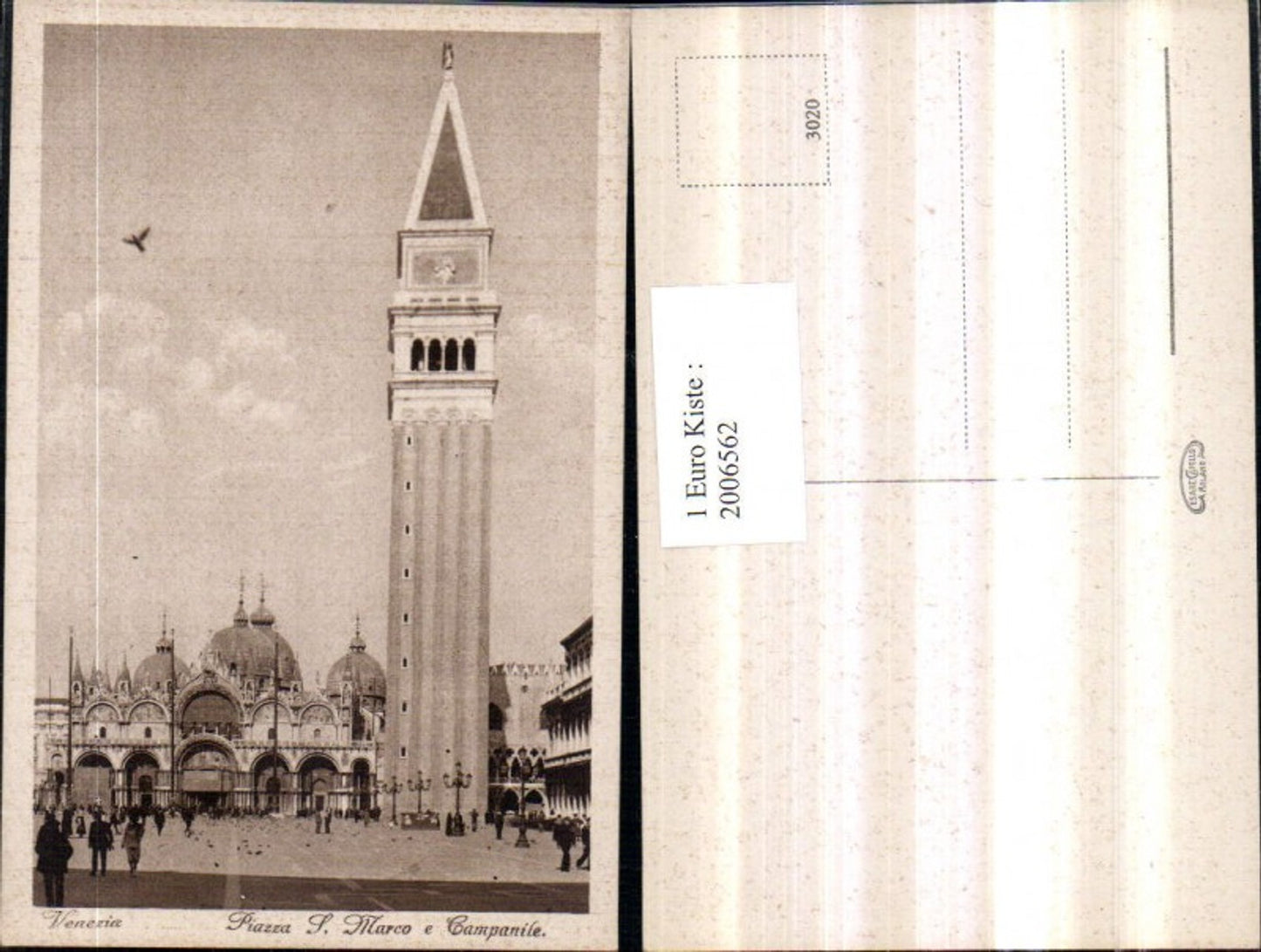 2006562,Venezia Venedig Piazza S. Marco e Campanile Markusplatz m. Kirche Turm