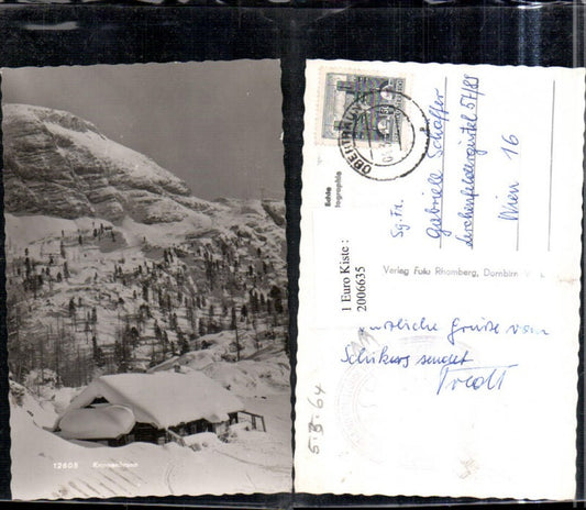 2006635,Krippenbrunn Hütte Bergkulisse Winterbild