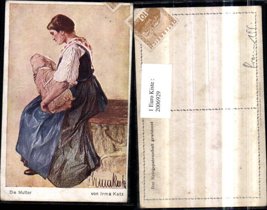 2006929,Künstler AK Irma Katz Die Mutter Frau m. Kind