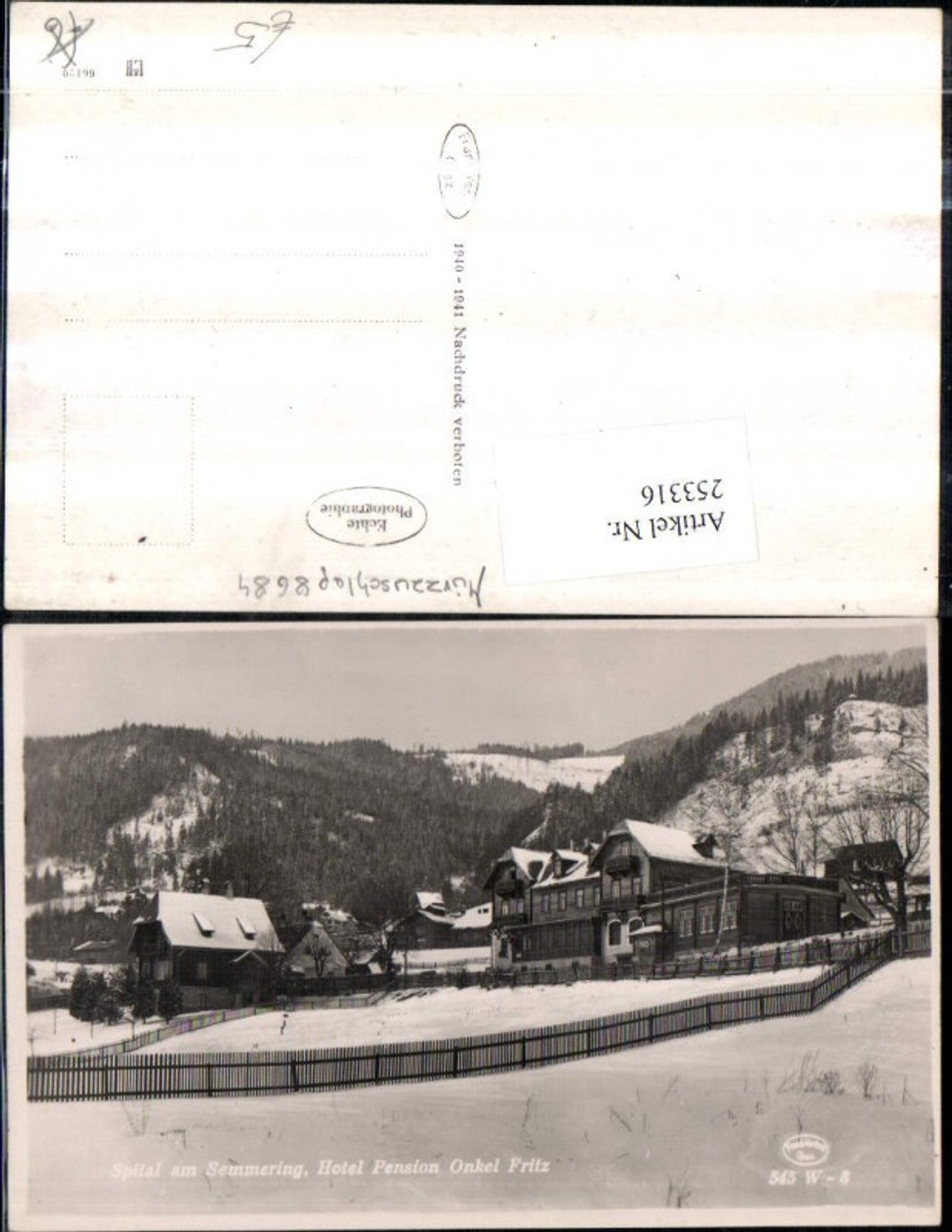 Alte Ansichtskarte – Old Postcard
