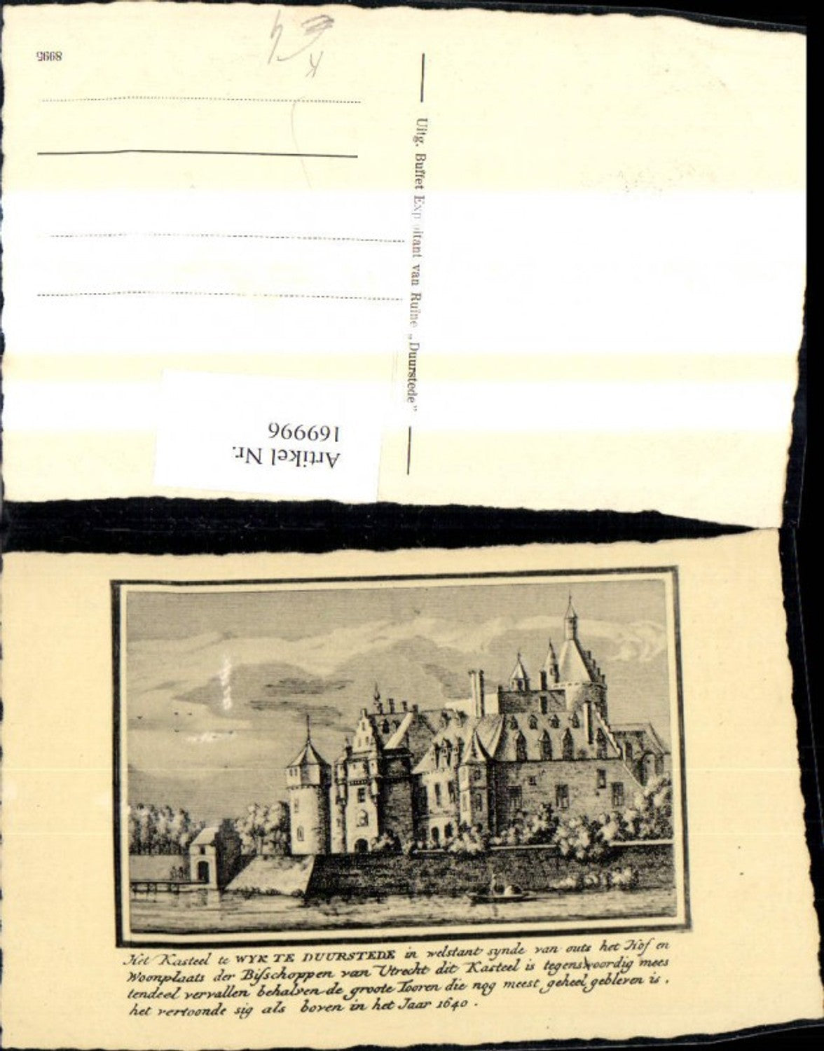 169996,Künstler Ak Ruine Duurstede Schloss