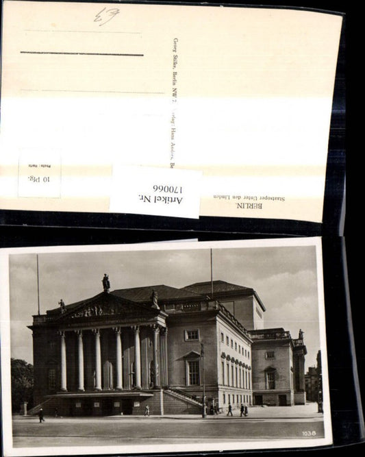 170066,Berlin Staatsoper Unter den Linden Oper