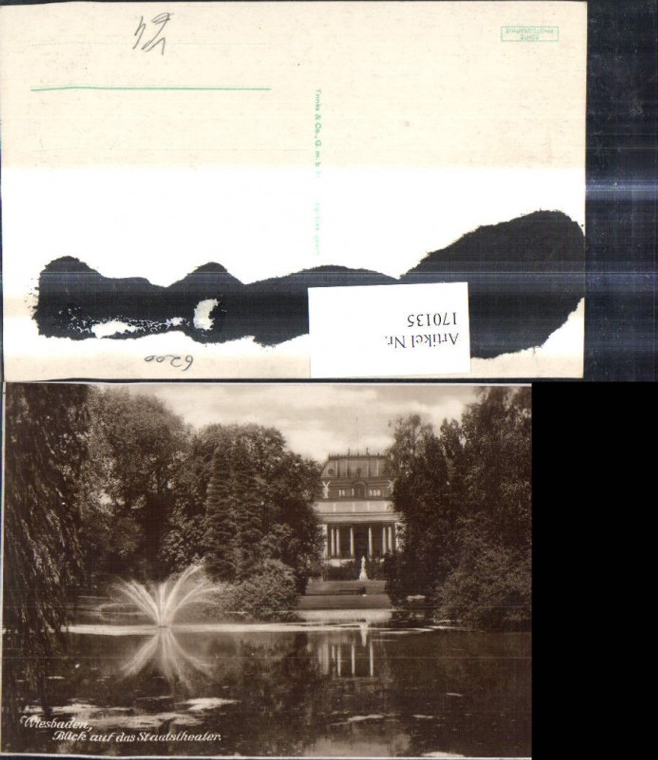 170135,Wiesbaden Blick a. d. Staatstheater Theater Springbrunnen Brunnen i. Vordergrund pub Trinks Co 11