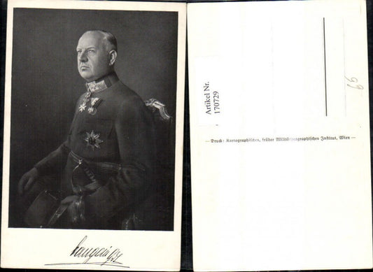 170729,Künstler Ak Mann Adel Monarchie Uniform Orden Eisernes Kreuz