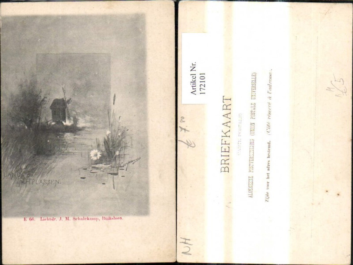 172101,Künstler Ak J. Garjeanne Windmühle