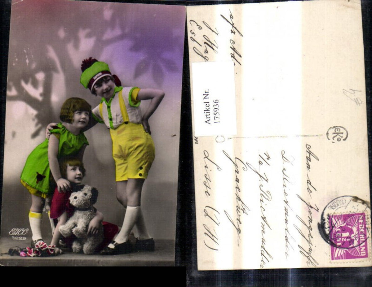 175936,Kinder m. Plüschhund Hund Spielzeug