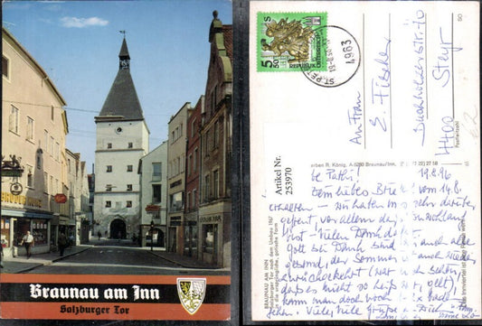 253970,Braunau am Inn Salzburger Tor Straßenansicht Geschäfte