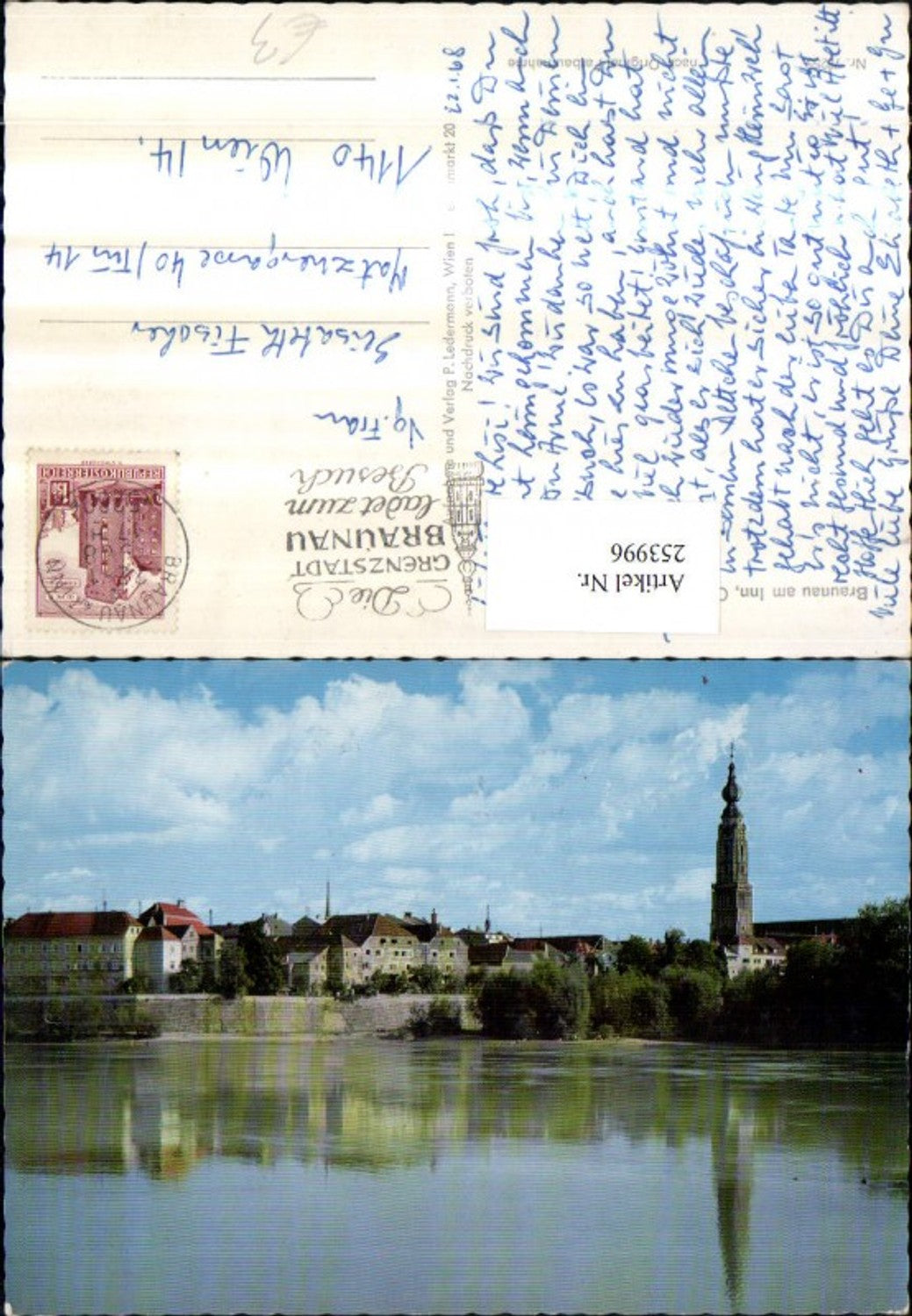 253996,Braunau am Inn Teilansicht Kirchenturm