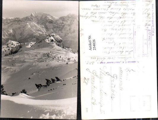 254026,Blick v. Kasberggipfel Bergkulisse Winterbild b. Gmunden