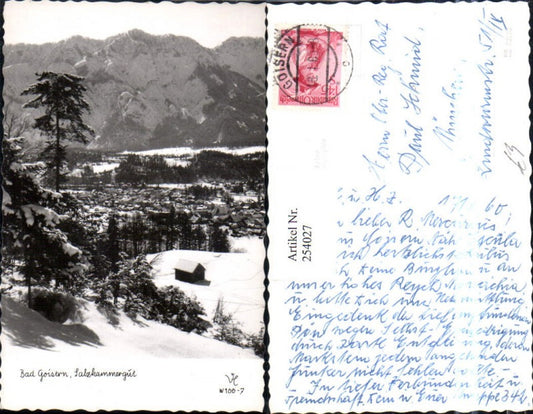 254027,Bad Goisern Totale Bergkulisse Winterbild