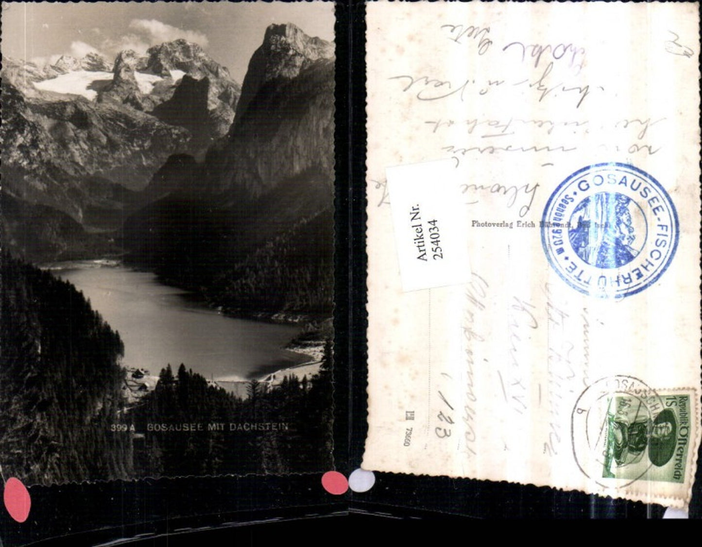 254034,Gosausee See b. Gosau m. Dachstein Bergkulisse