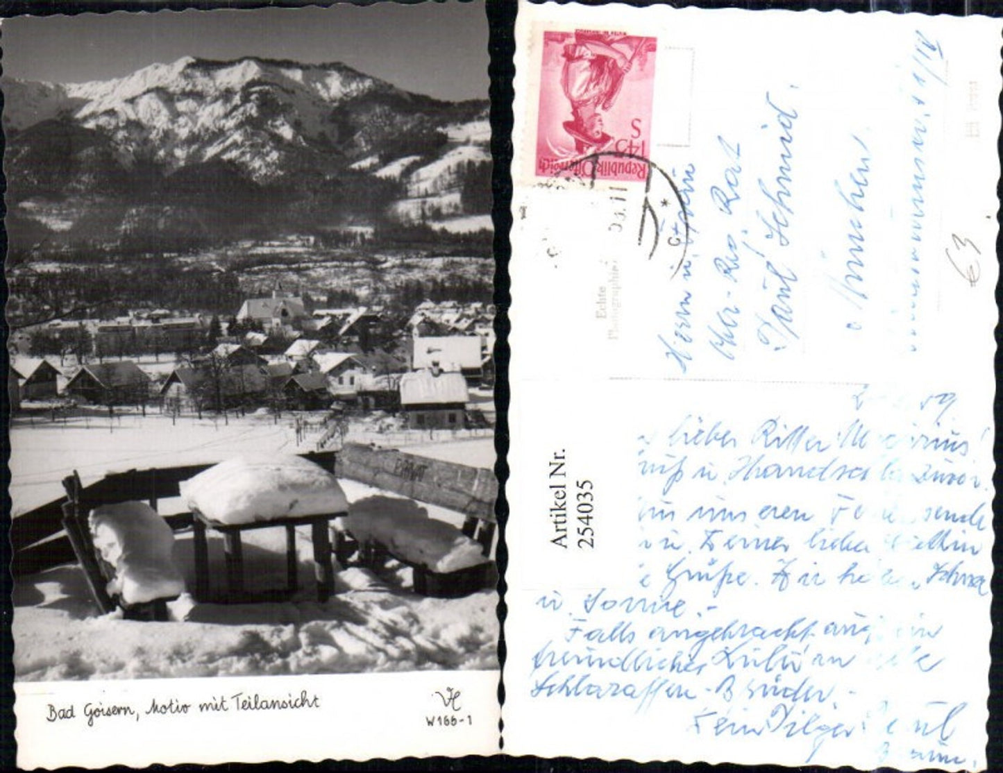 254035,Bad Goisern Teilansicht Motiv Winterbild