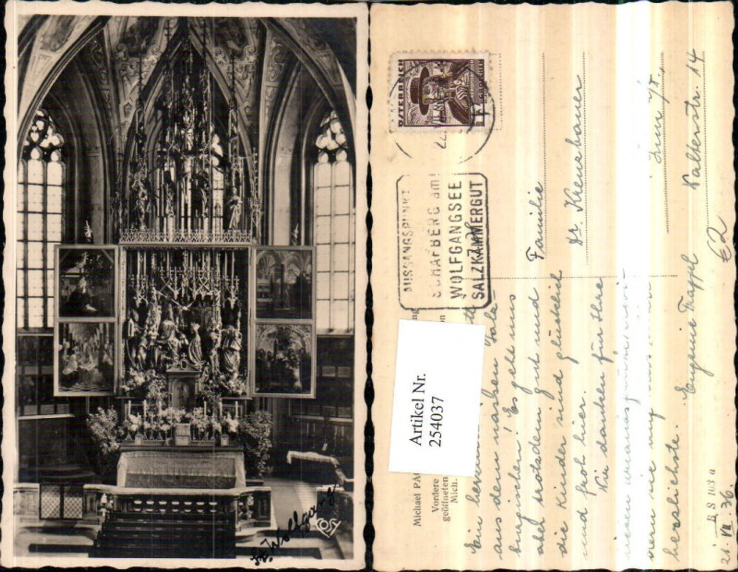 254037,St. Wolfgang Kirche Innenansicht Hochaltar pub Cosy