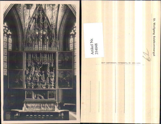 254048,St. Wolfgang Salzkammergut Kirche Innenansicht Hochaltar