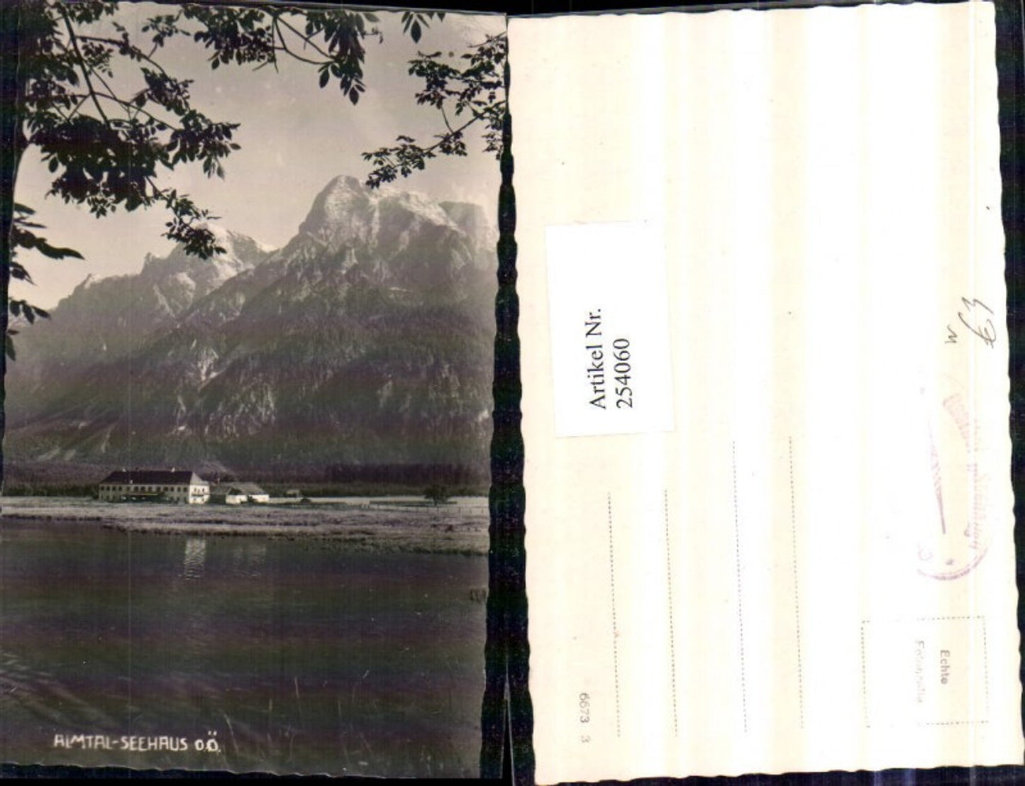 254060,Almtal Seehaus Bergkulisse Partie b. Grünau