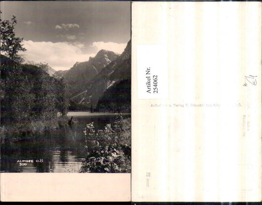 254062,Almsee See Bergkulisse Partie b. Grünau im Almtal