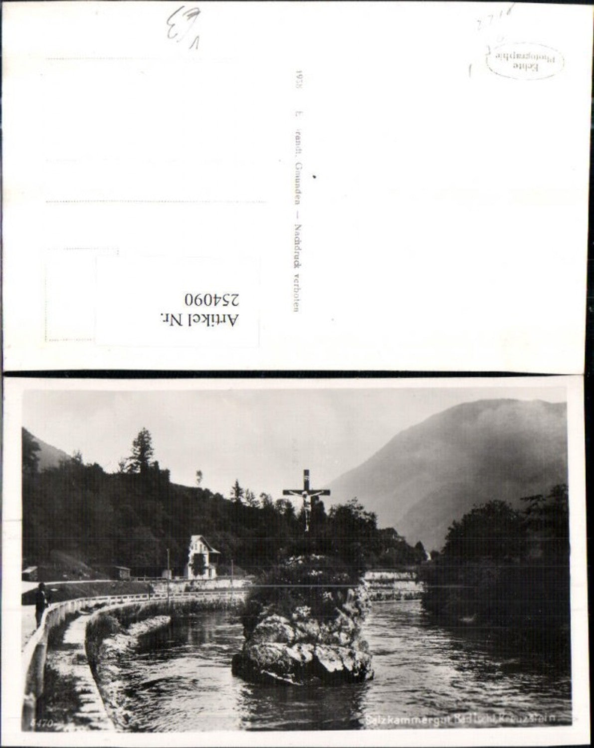 254090,Bad Ischl Kreuzstein Kreuz pub F. E. Brandt 5470