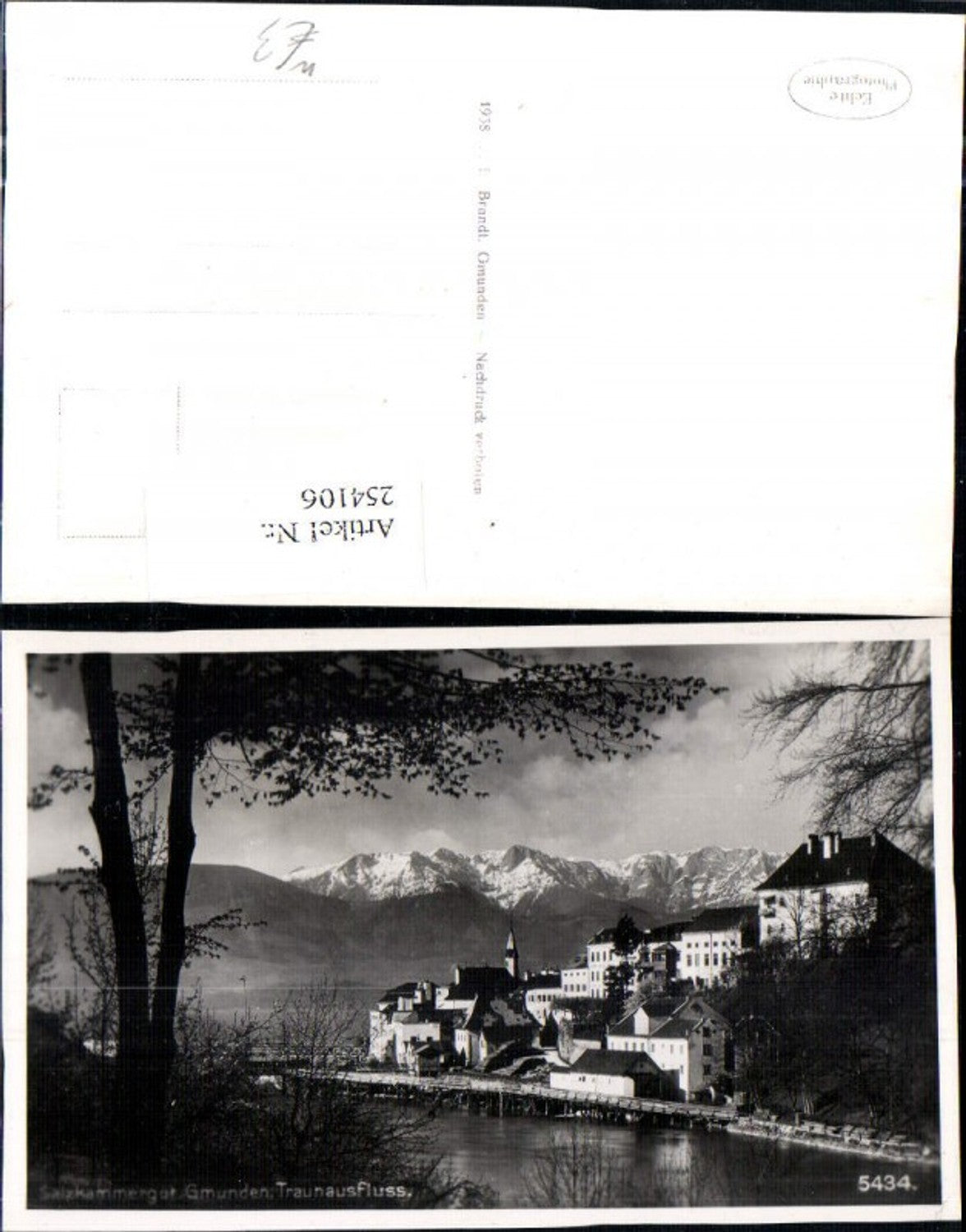 254106,Gmunden Teilansicht Traunausfluss