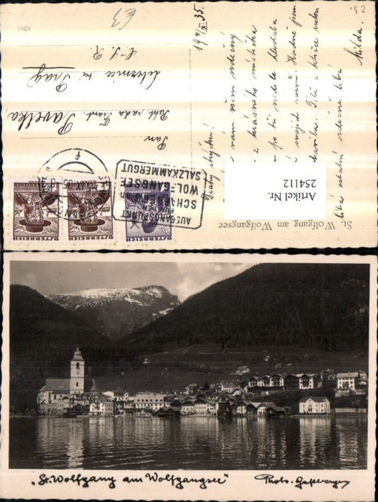 254112,St. Wolfgang am Wolfgangsee Totale m. Schafberg