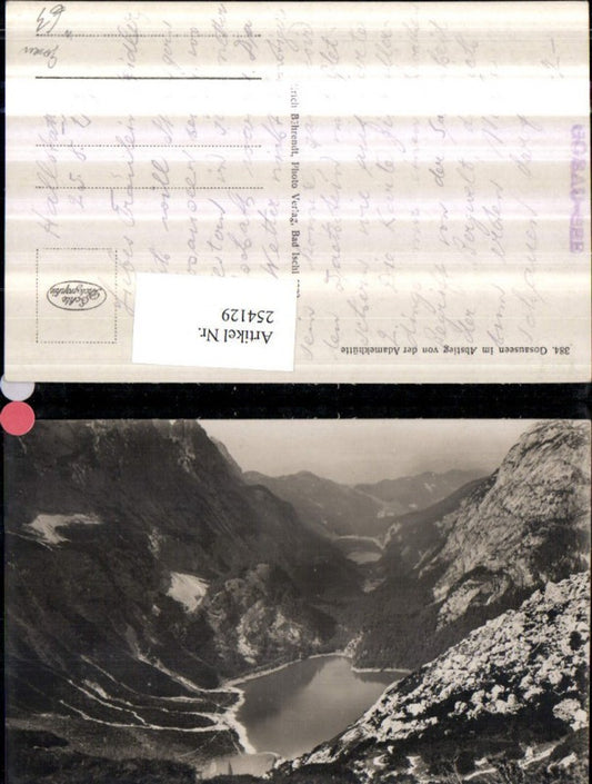 254129,Gosauseen See b. Gosau im Abstieg von d. Adamekhütte Bergkulisse