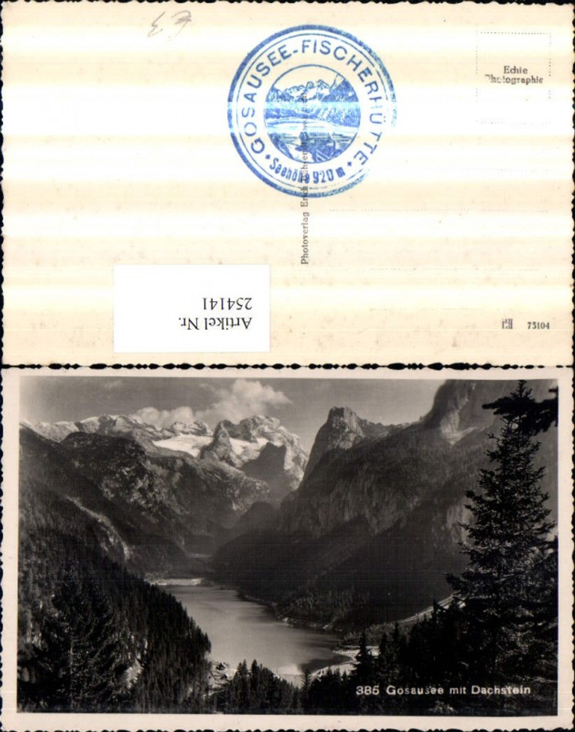 254141,Gosausee See b. Gosau m. Dachstein Bergkulisse