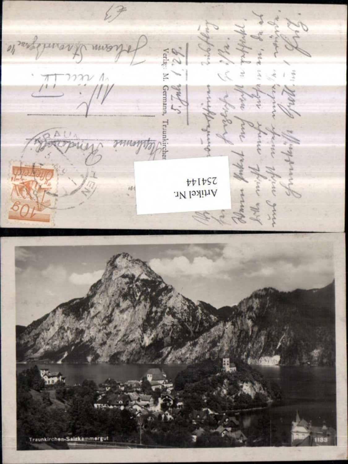 254144,Traunkirchen Totale m. Traunstein