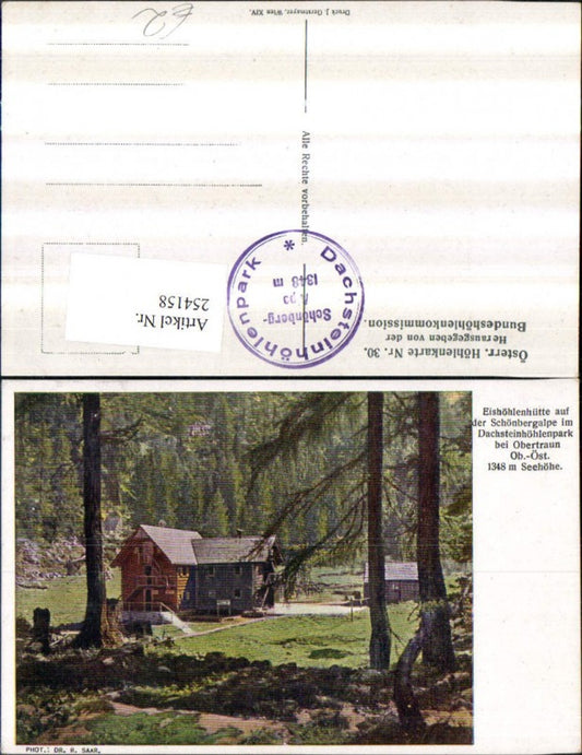 254158,Eishöhlenhütte auf der Schönbergalpe im Dachsteinhöhlenpark b. Obertraun