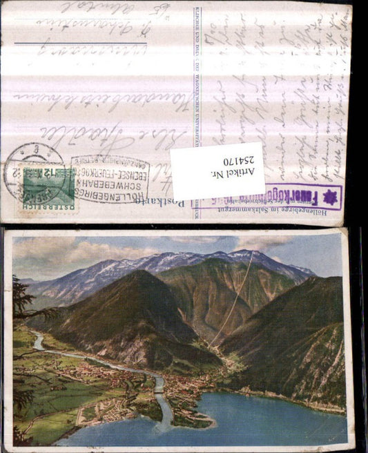 254170,Ebensee Totale m. d. Seilschwebebahn Seilbahn am Feuerkogel