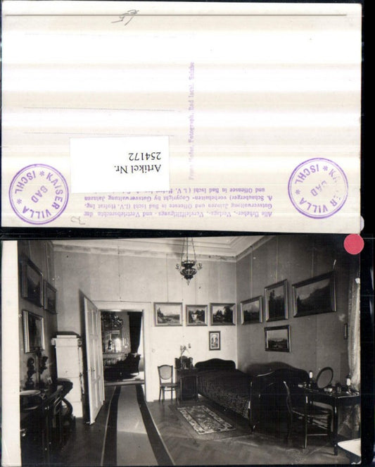 254172,Bad Ischl Kaiservilla Kaiser Villa Zimmer Innenansicht Bilder Bett Tisch Stühle
