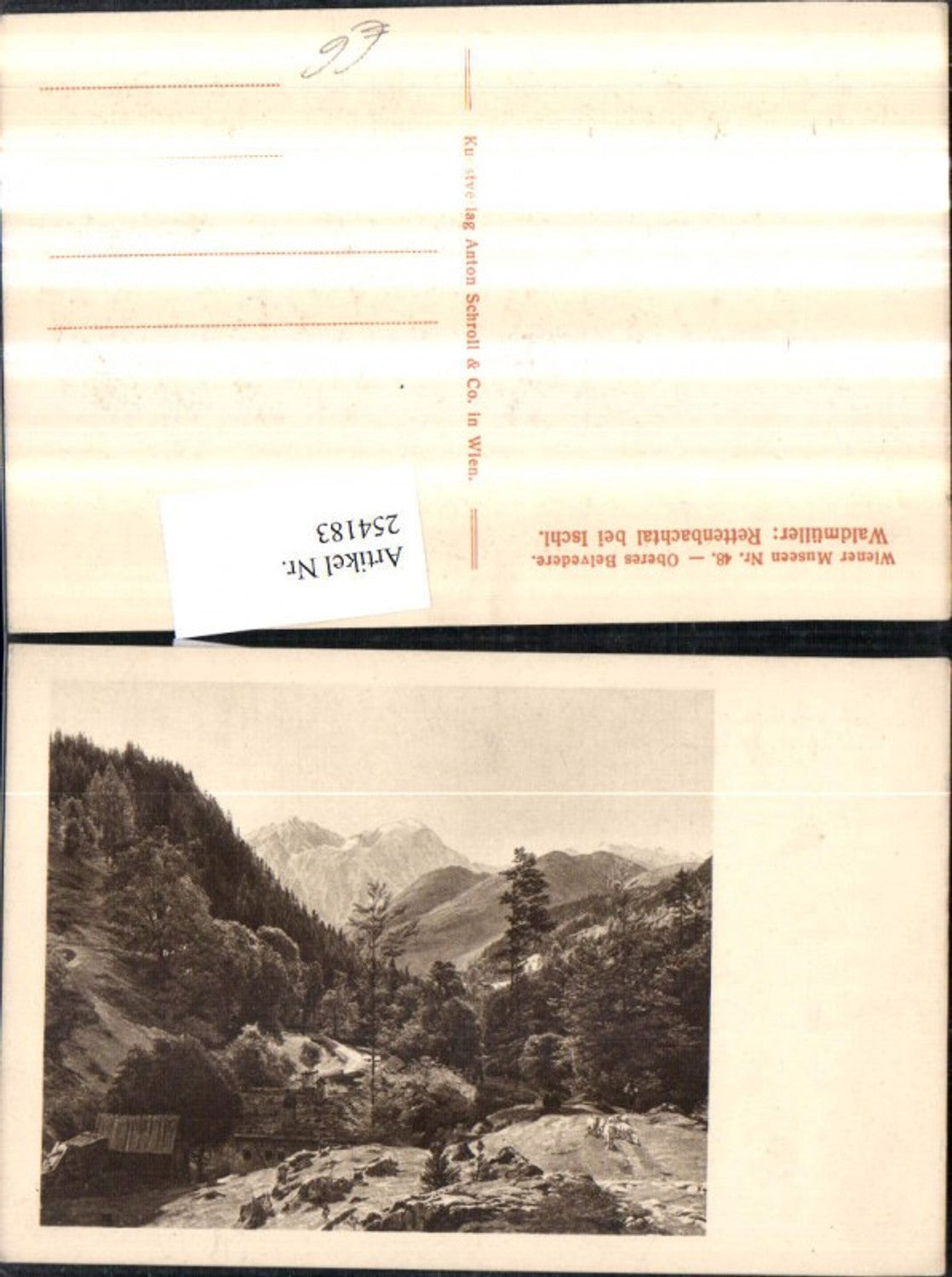 254183,Rettenbachtal b. Bad Ischl Partie Bergkulisse