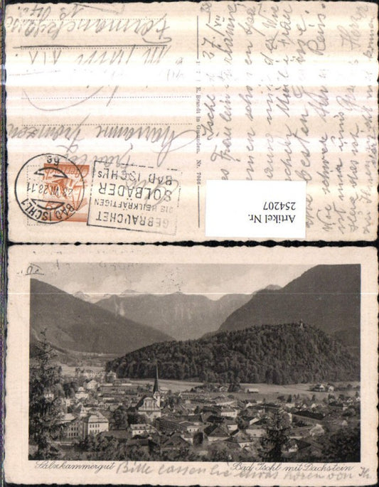 254207,Bad Ischl Totale m. Dachstein pub F. E. Brandt 7066