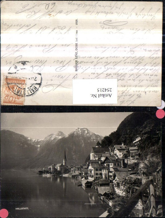 254215,Hallstatt Teilansicht Bergkulisse