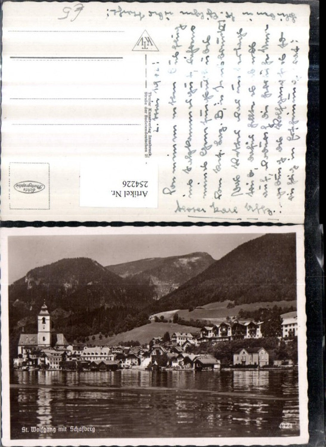 254226,St. Wolfgang Totale Kirche m. Schafberg