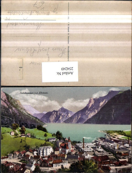 254249,Ebensee Totale Bergkulisse pub F. E. Brandt 107