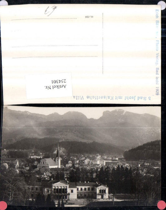 254301,Bad Ischl Totale Kirche u. Kaiserliche Villa Kaiservilla