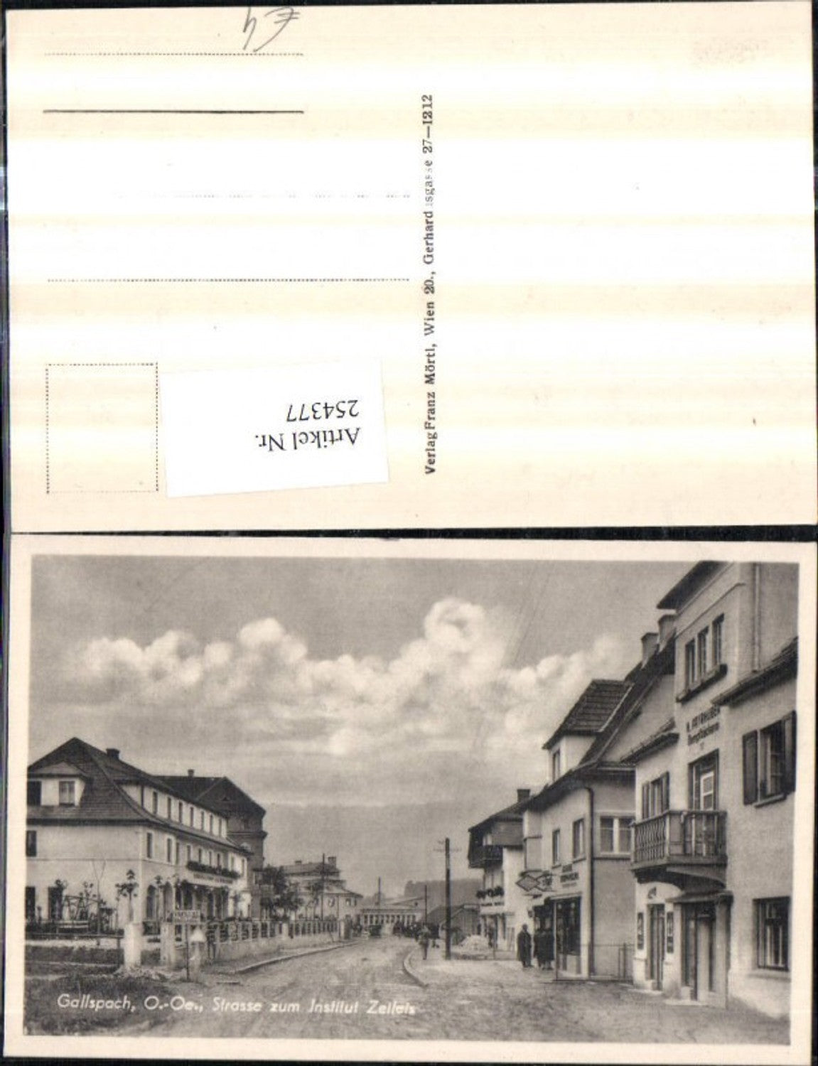 254377,Gallspach Straße zum Institut Zeileis Straßenansicht