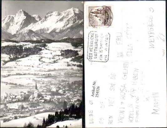 254526,Windischgarsten Totale m. d. Toten Gebirge Winterbild pub Foto Oth 2426