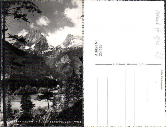 254529,Hinterstoder Schiederweiler Bergkulisse pub F. E. Brandt 11988