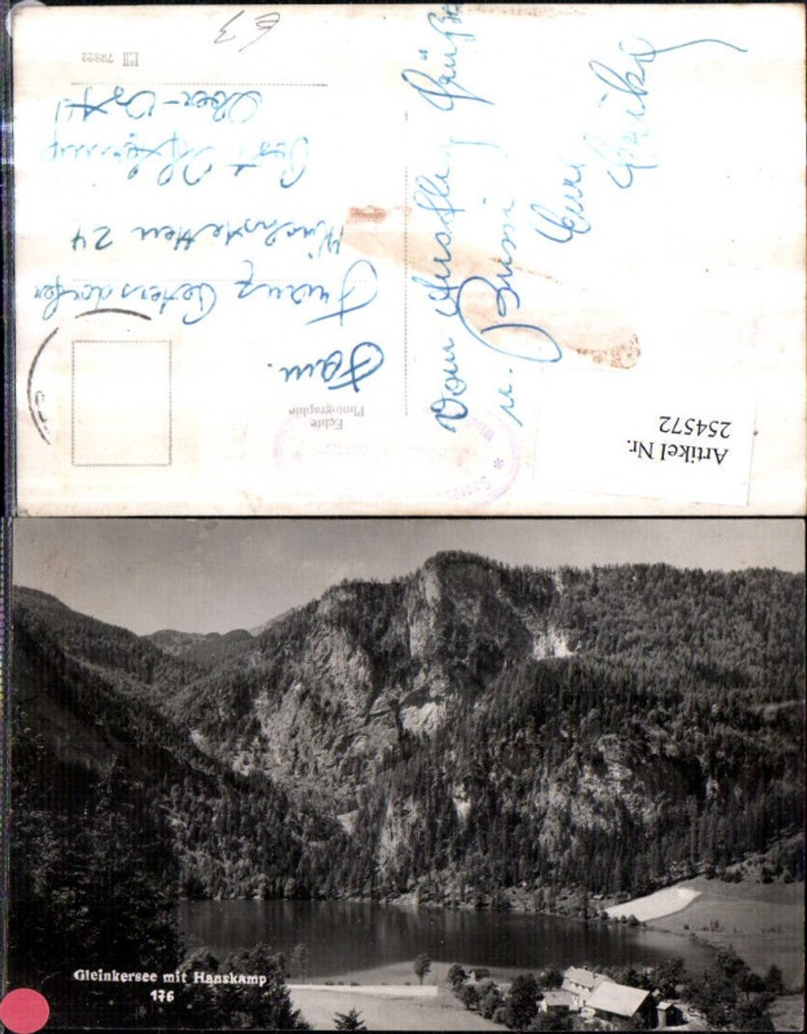 254572,Gleinkersee See m. Hanskamp b. Roßleithen Bergkulisse