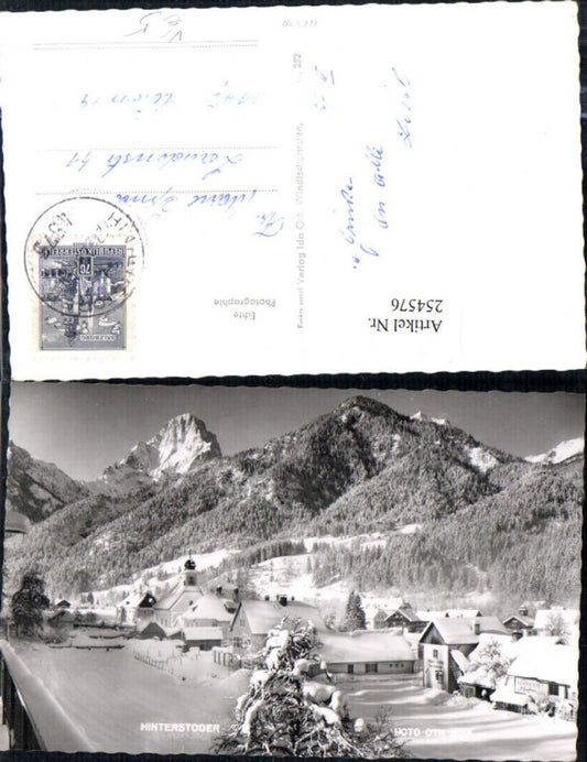 254576,Hinterstoder Totale Kirche Bergkulisse pub Foto Oth 2686